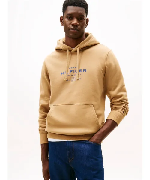 

Толстовка с овальным рисунком Relaxed fit Tommy Hilfiger, бежевый
