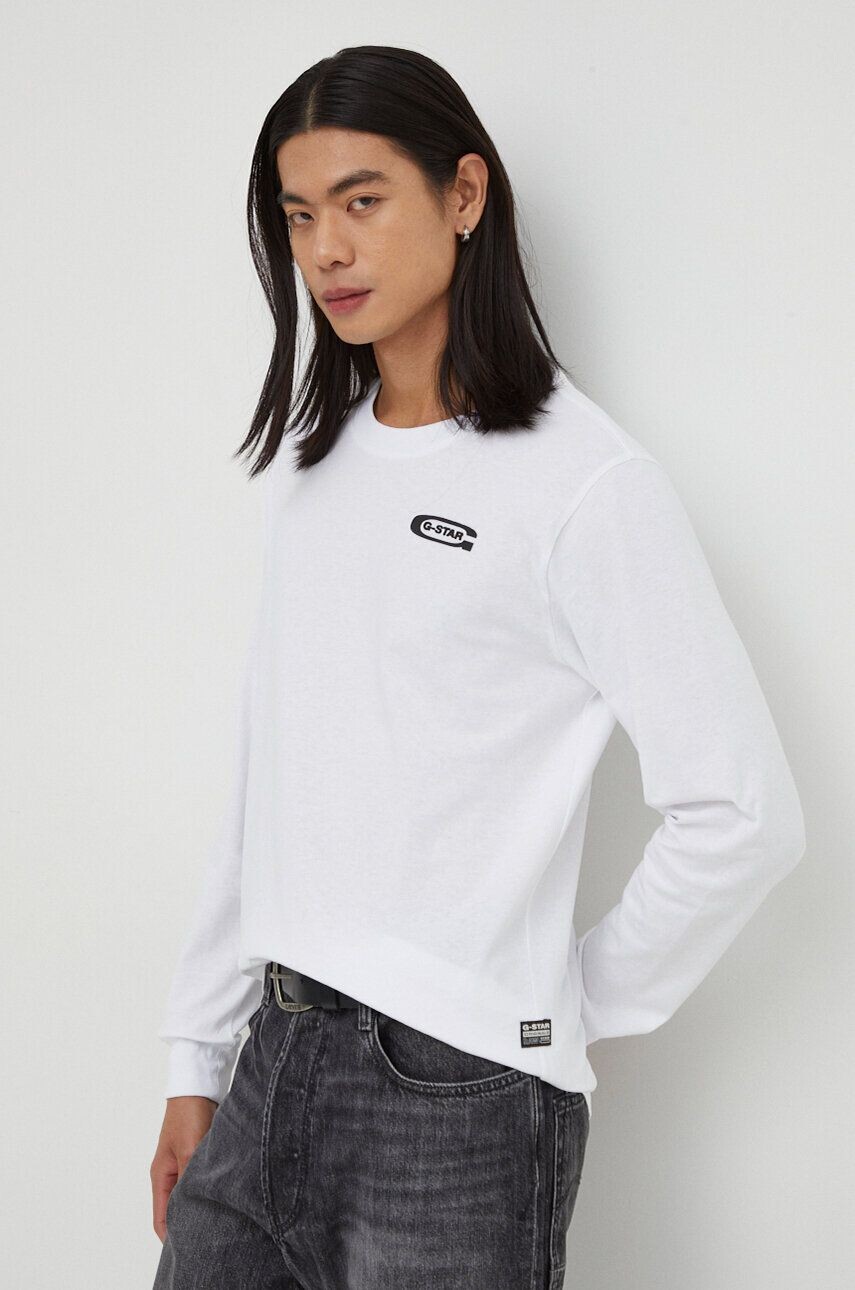 

Хлопковый топ с длинными рукавами G-Star Raw, белый