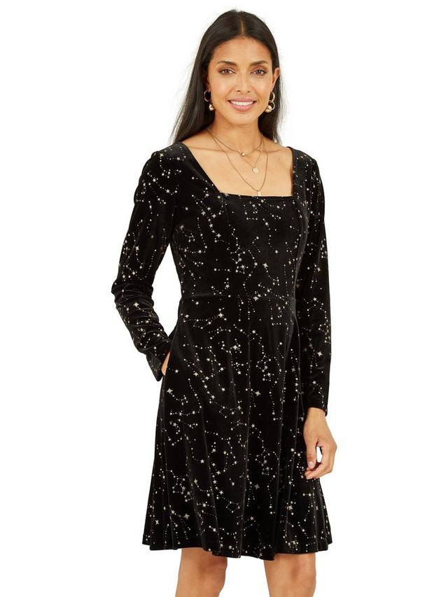 

Платье фигуристки mela london foil star из фольги Yumi, черный