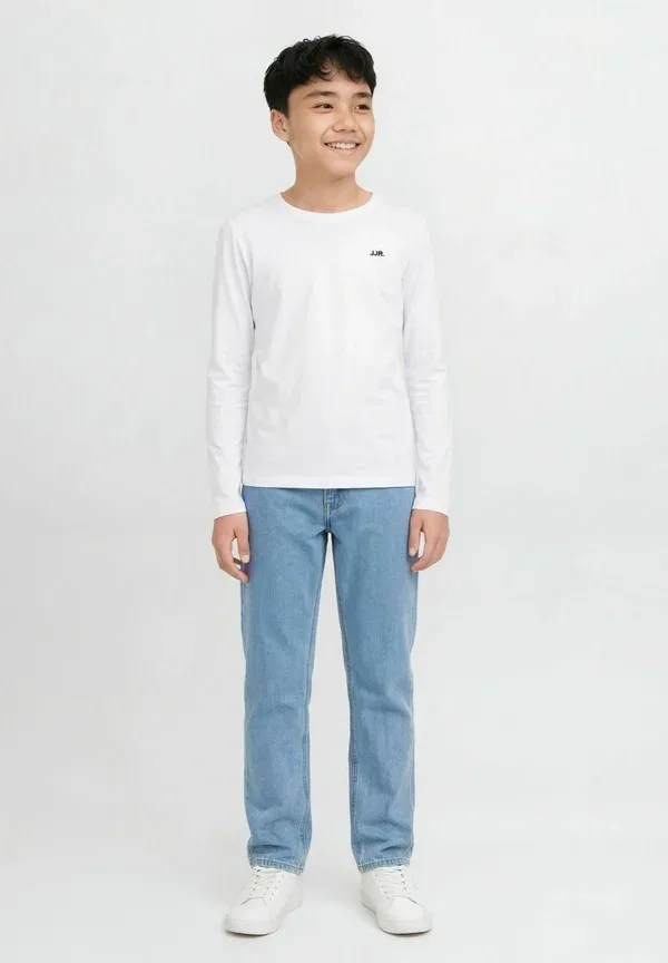 Джинсы свободного кроя Jj Rebel jrebryan jjcraft at 638 noos jnr relaxed fit jeans straight leg jeans, синий деним