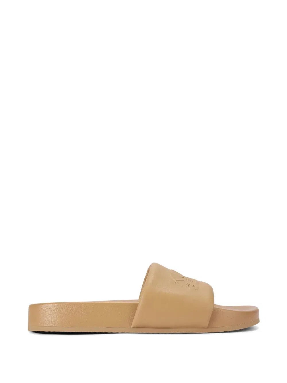 Многослойные шлепанцы с тисненым логотипом Kurt Geiger London, нейтральный