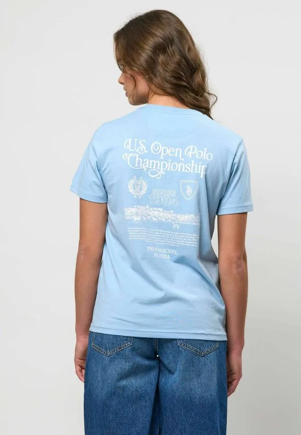 Футболка с принтом uwmisty U.S. Polo Assn., Cerulean
