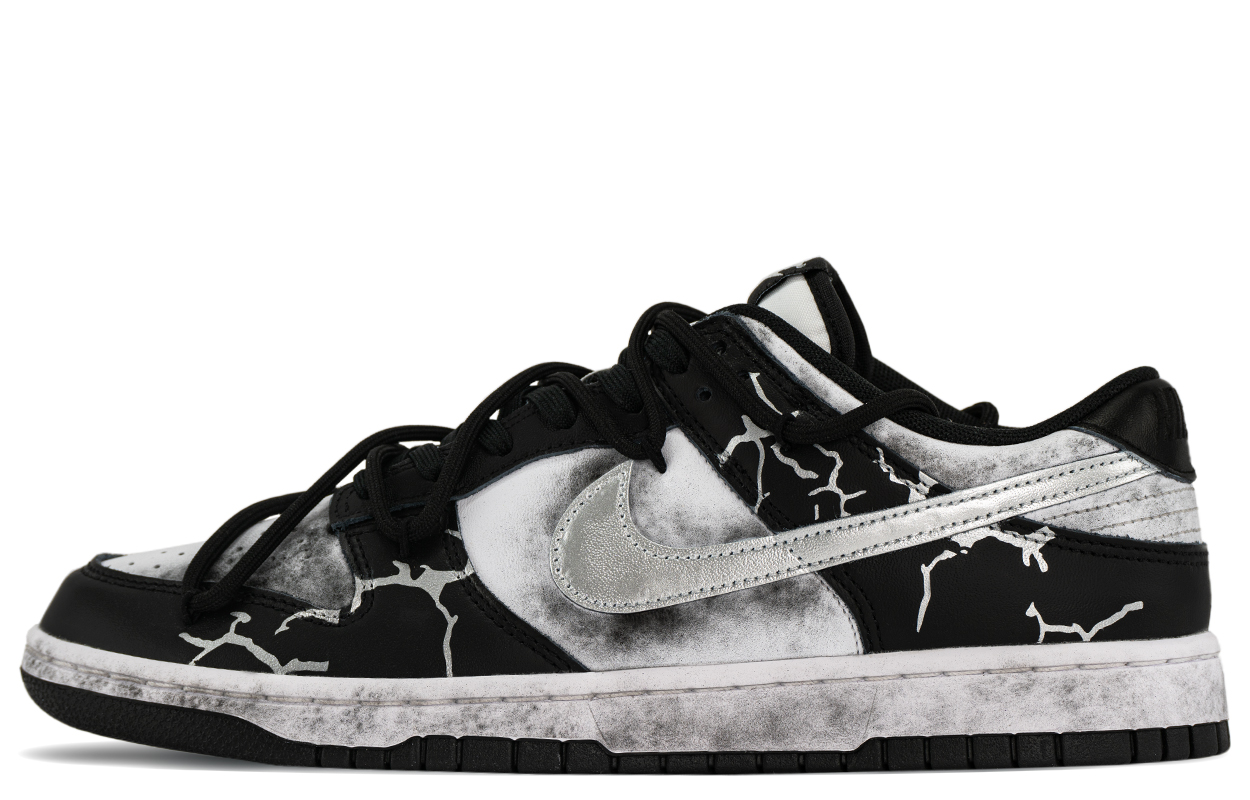 

Nike Кроссовки для скейтбординга Dunk Slip с защитой от скольжения и износа, мужские, черно-белые