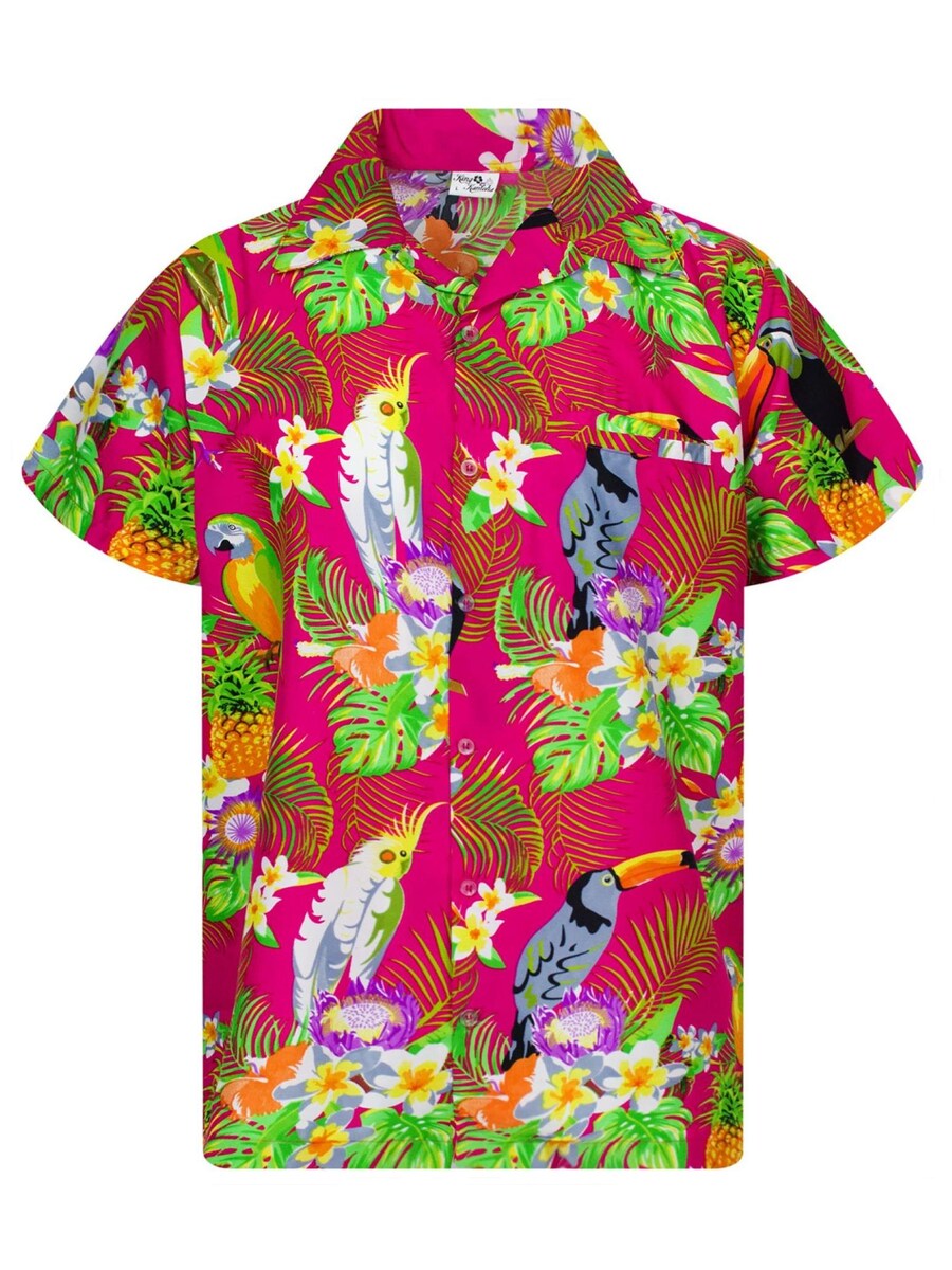 

Рубашка King Kameha Parrot Cockatoo, розовый