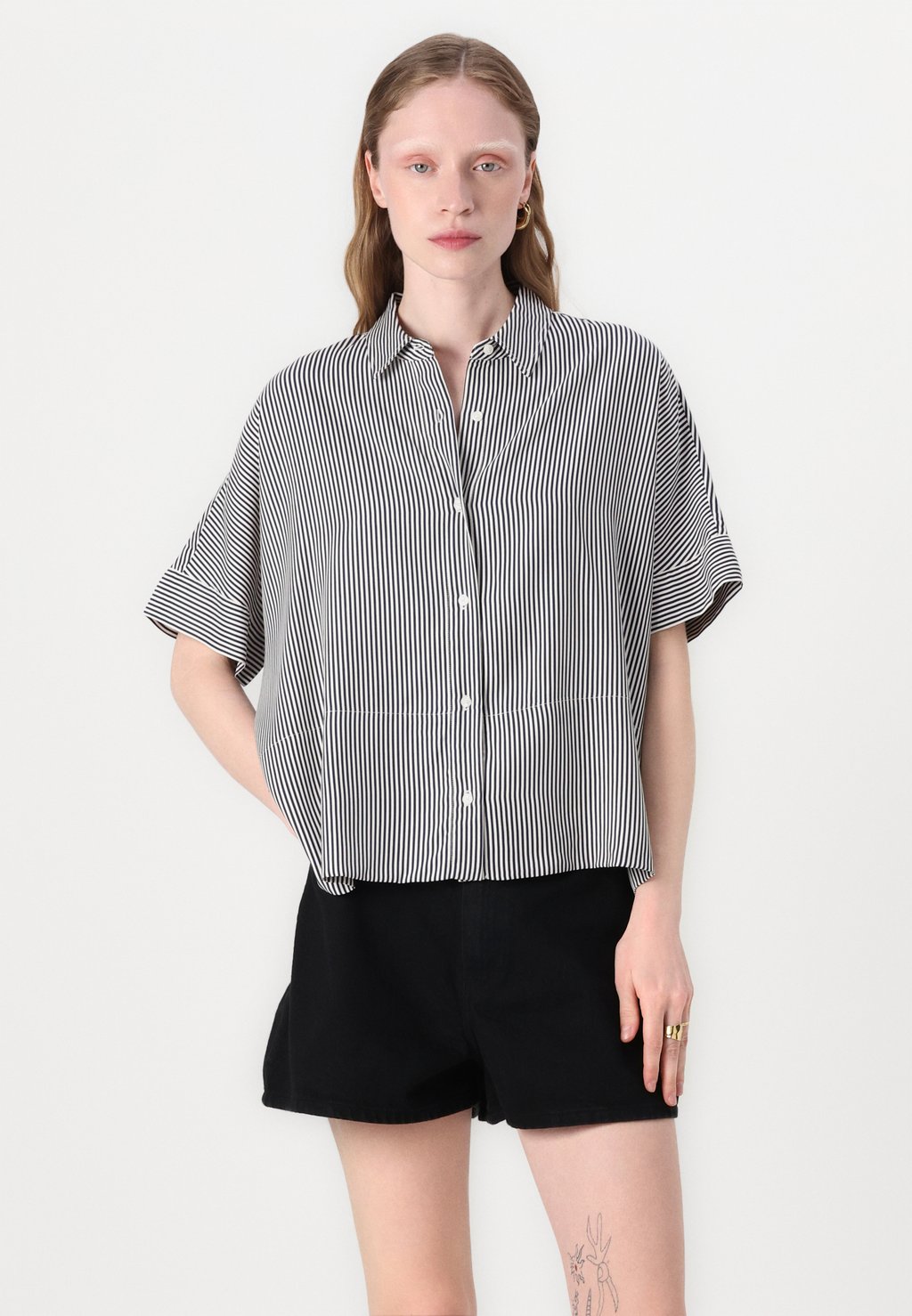 Блузка на пуговицах SHIRT Tommy Hilfiger, темно-синий — фото 4