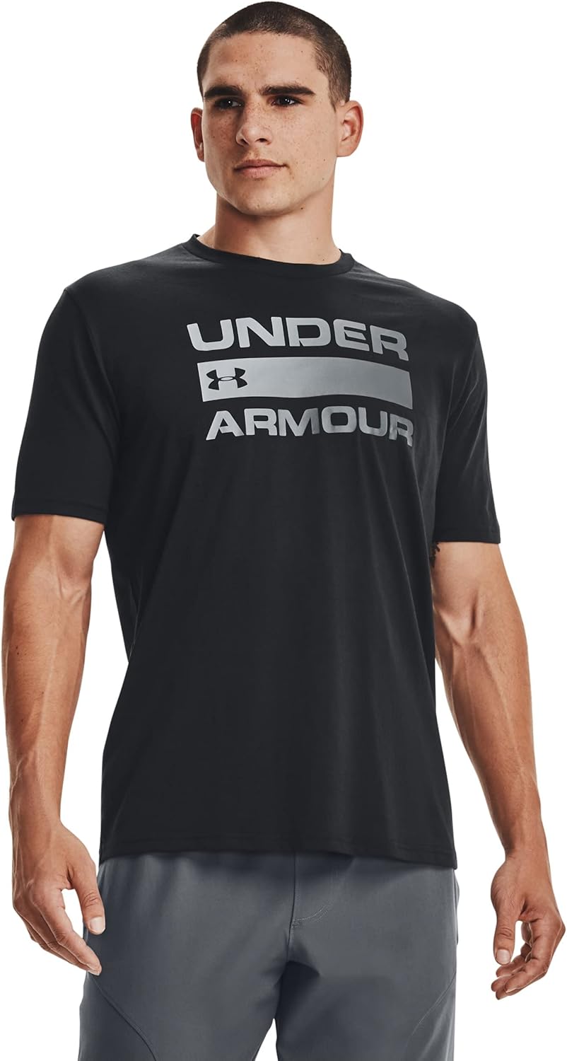 

Футболка с коротким рукавом с надписью Under Armour Men's Team Issue, Black, Черный, Футболка с коротким рукавом с надписью Under Armour Men's Team Issue, Black
