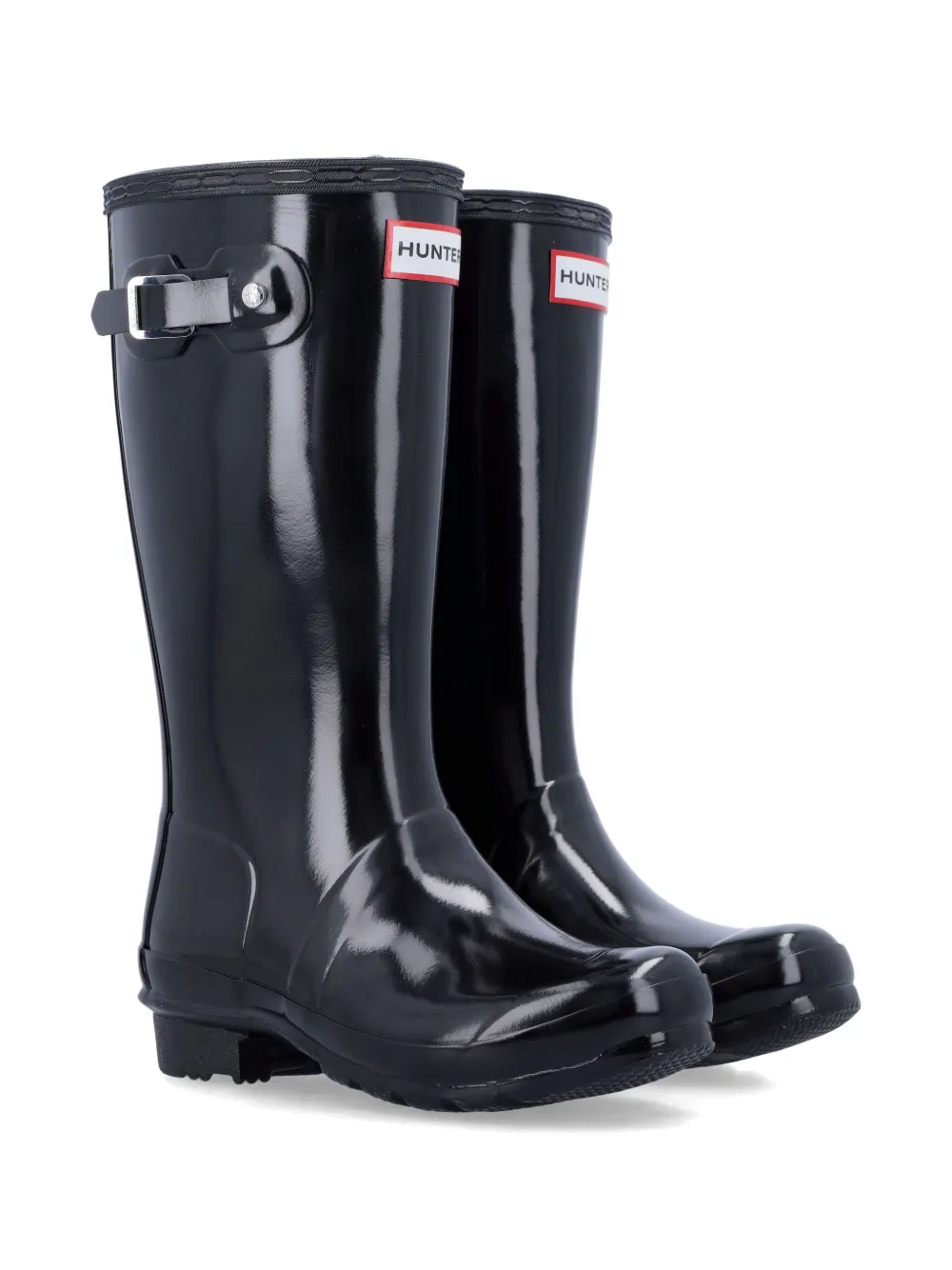 

Ботинки с нашивкой-логотипом Hunter Kids, черный