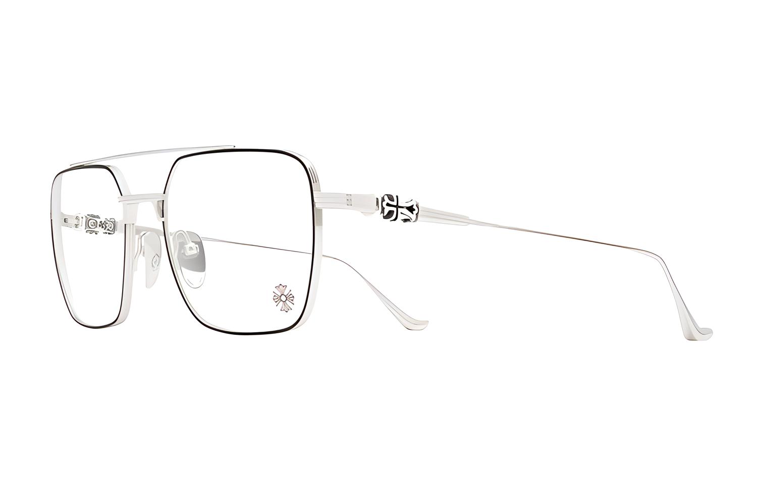 

Chrome Hearts Унисекс очки в серебряной оправе, Silver