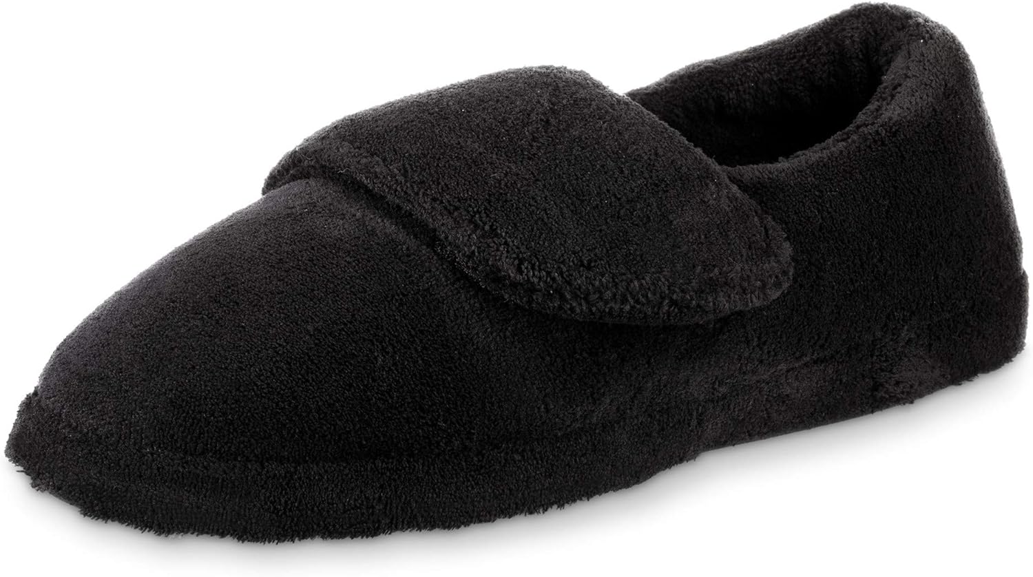 

Мужские регулируемые тапочки Acorn, теплые и удобные, с терапевтической поддержкой для артрита, опухших ног или диабетической стопы, черный