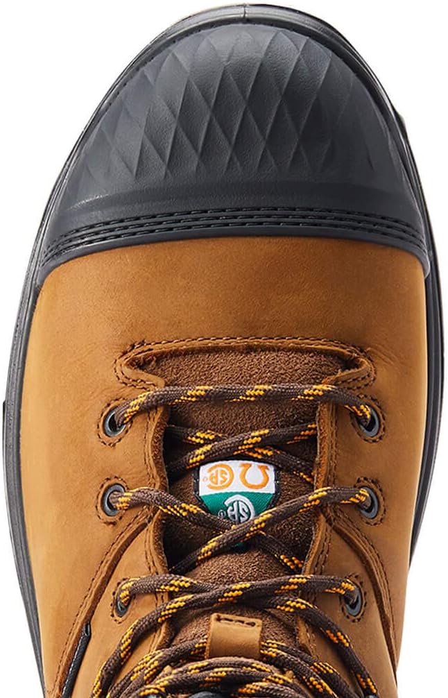 Мужские ботинки Ariat Turbo Outlaw 8 Csa Metguard водонепроницаемые с углеродным носком, Barley Brown — фото 4