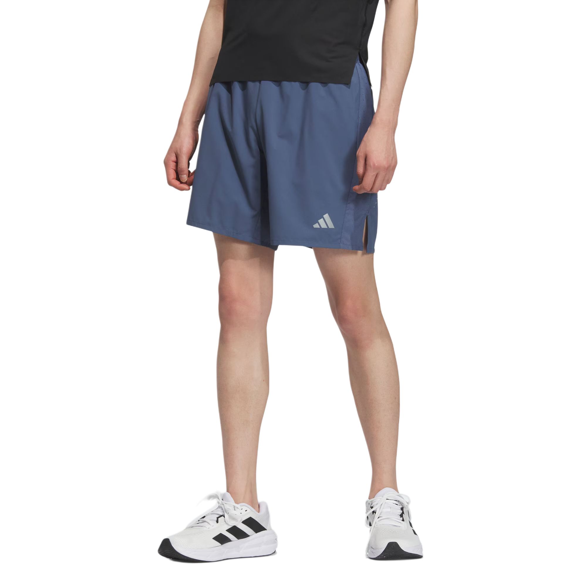 Adidas Повседневные шорты мужские Soft Ink Blue/Dark Silver Gray — фото 2
