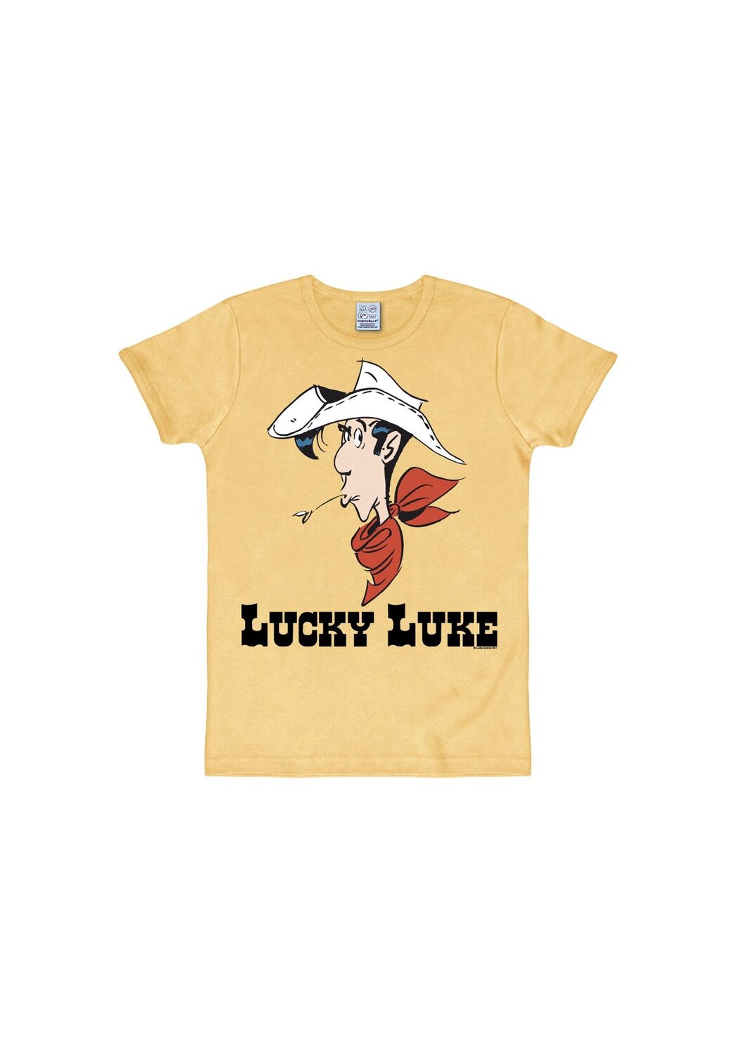 

Футболка приталенного кроя Lucky Luke - Портрет LOGOSHIRT, цвет Ochre Sand