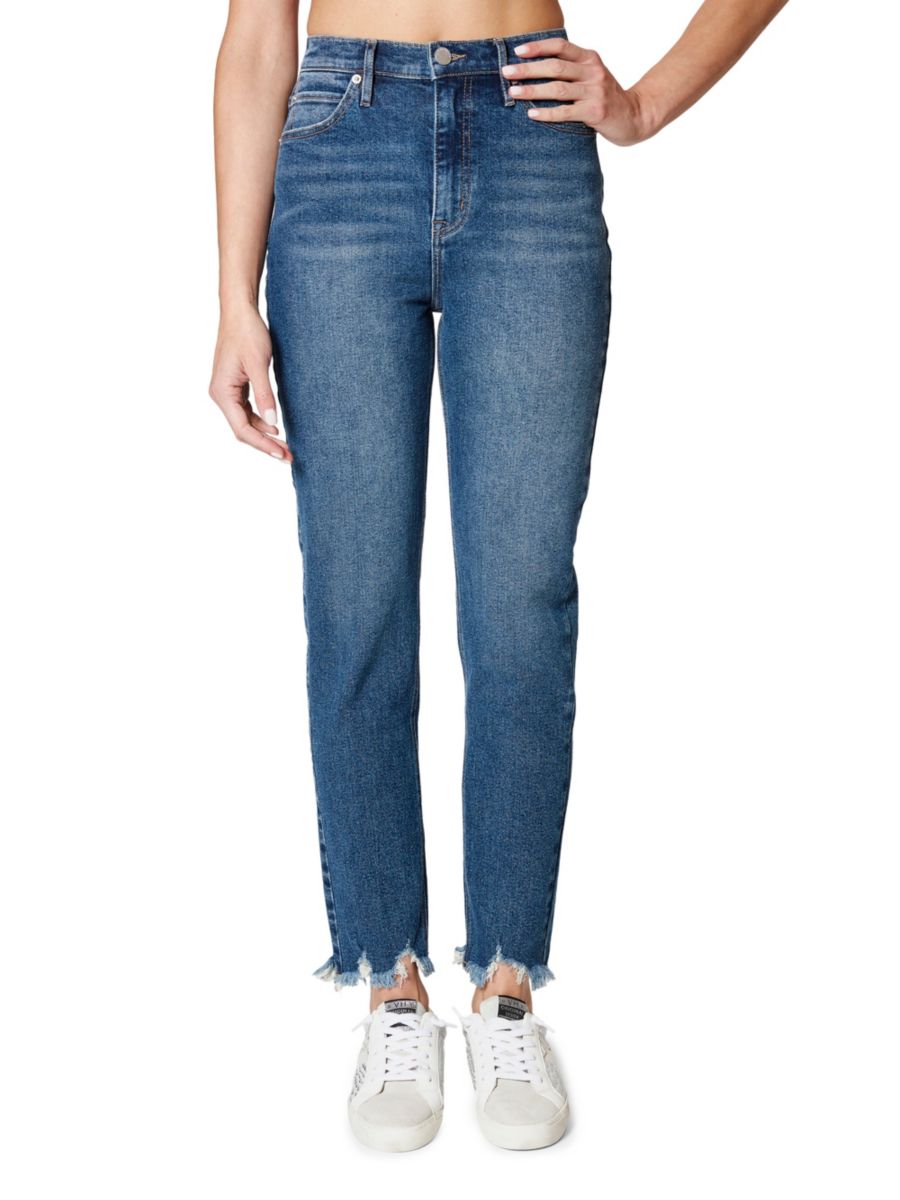 

Джинсы Slim Fit с высокой талией и выцветшим эффектом Nicole Miller, цвет Dark Blue