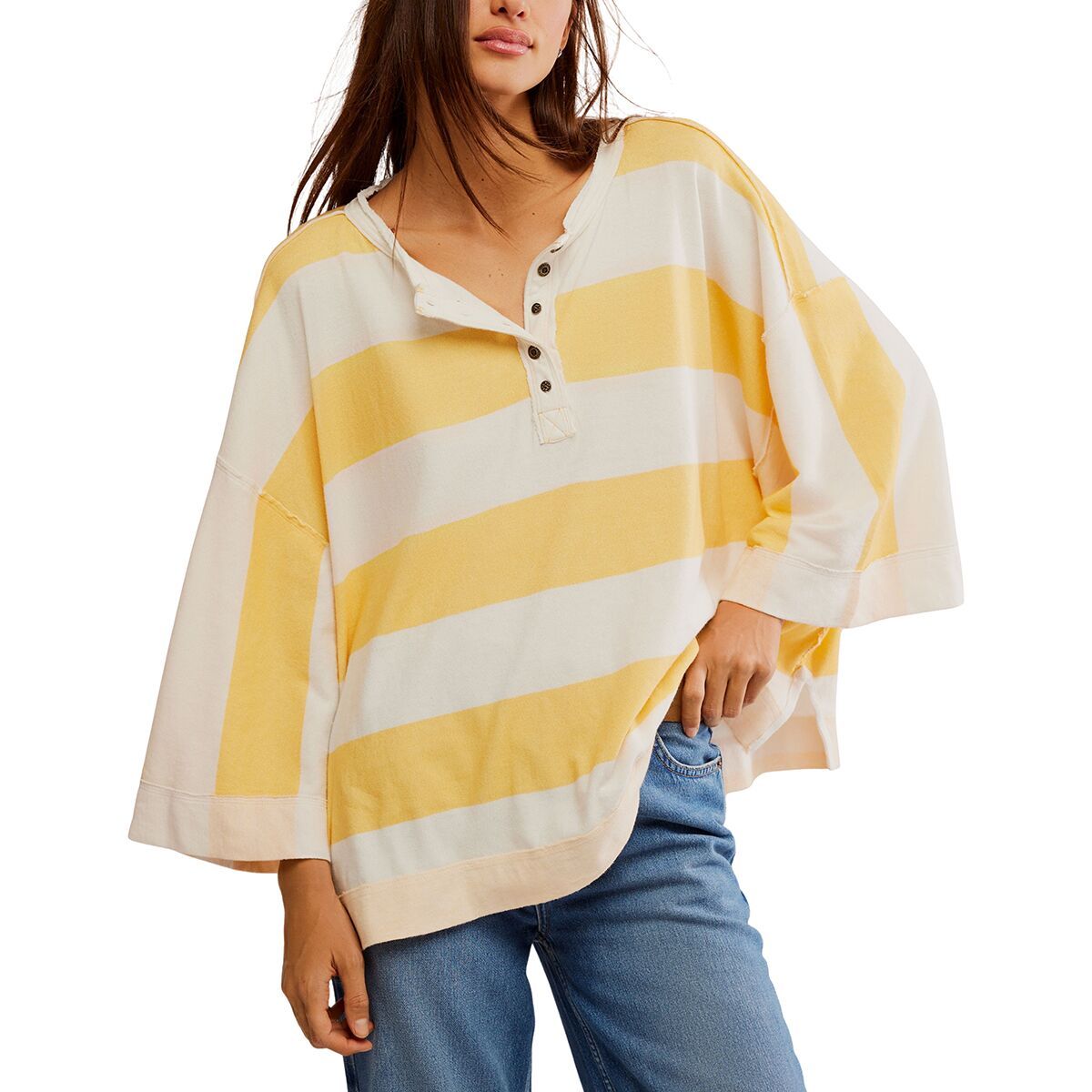 

Замечательная футболка Free People, желтый
