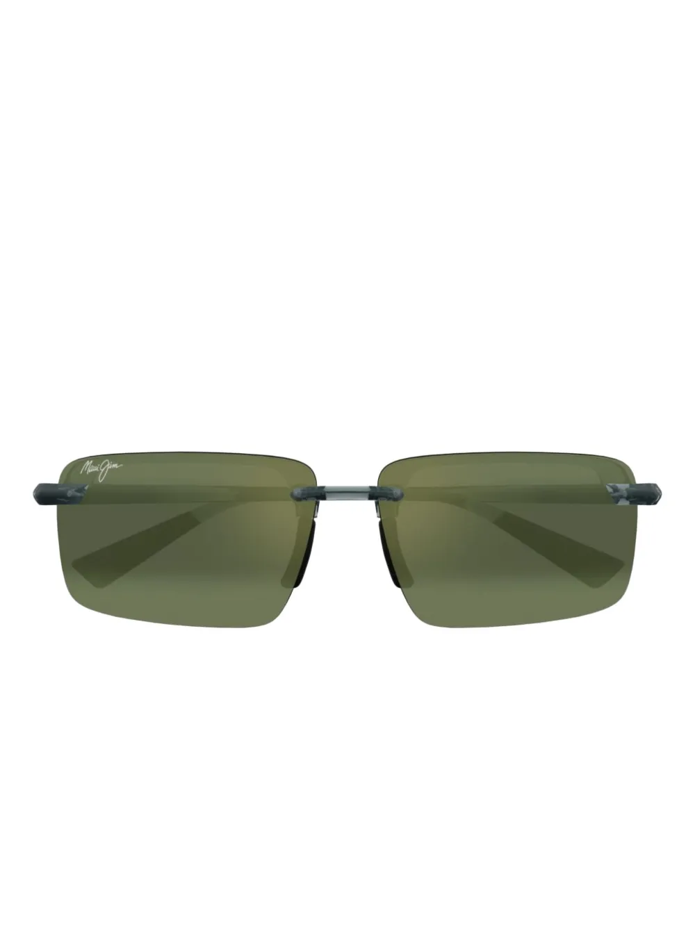 

Солнцезащитные очки Laulima без оправы в квадратной оправе Maui Jim, зеленый