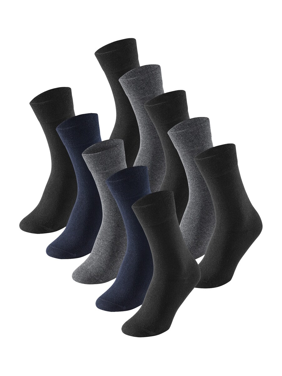 

Носки SCHIESSER Cotton Fit, цвет Dark blue/mottled grey/Black