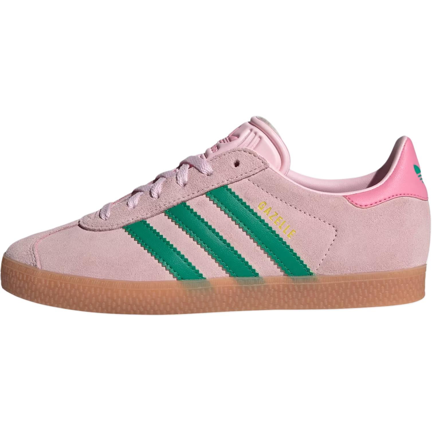 

Детские низкие кроссовки для скейтбординга GAZELLE Adidas Originals, розовый/зеленый