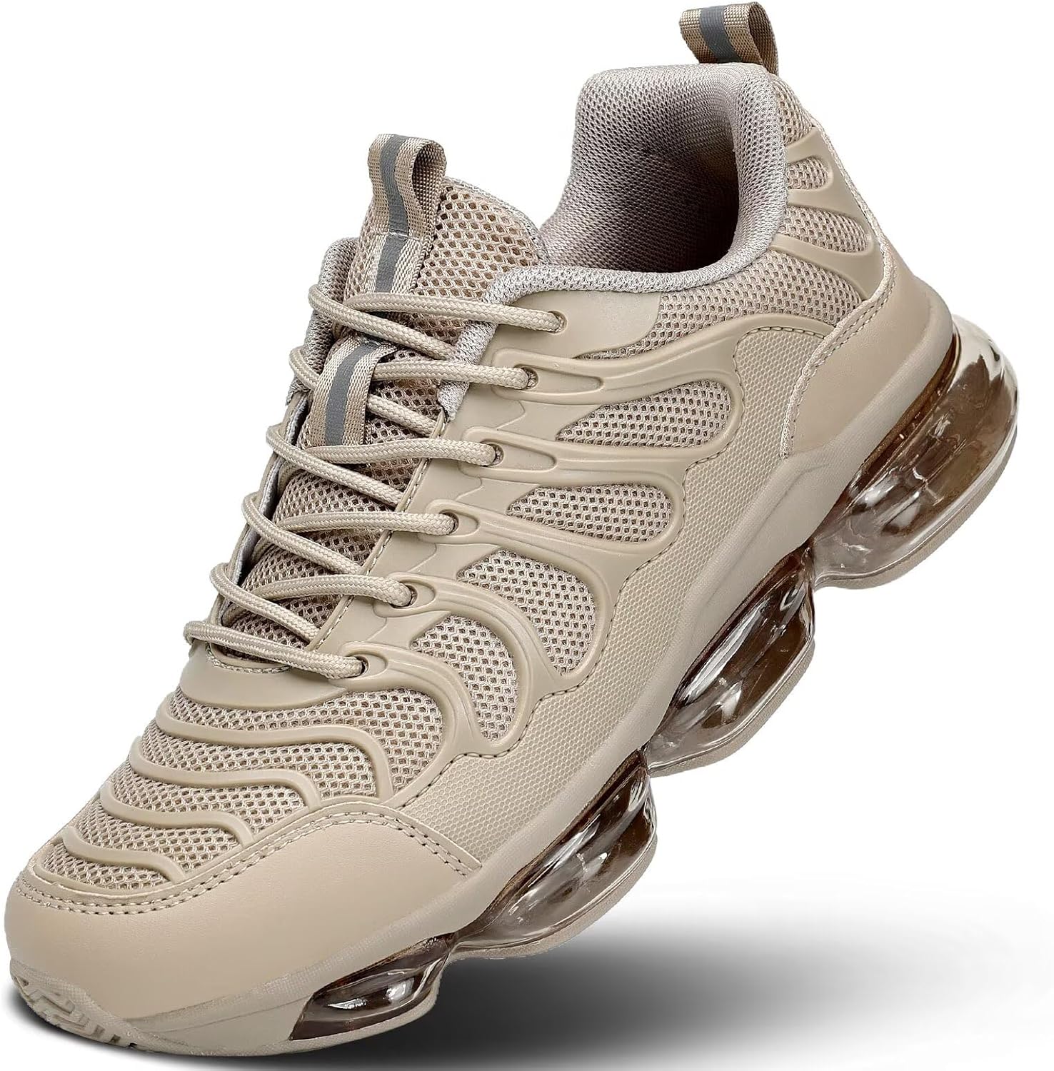 

Мужские кроссовки для бега с воздушной амортизацией, прогулочные, теннисные, модные, повседневные, противоскользящие, дышащие, для трейла, спорта и тренировок в зале Srenket, хаки