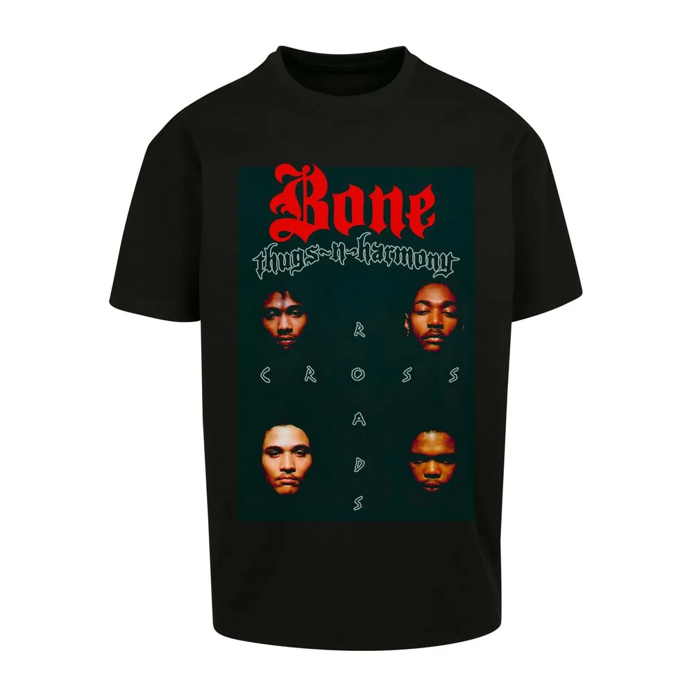 

Футболка с коротким рукавом Mister Tee Urban Classics Bone Tthugs N Harmony Crossroads Oversize, черный