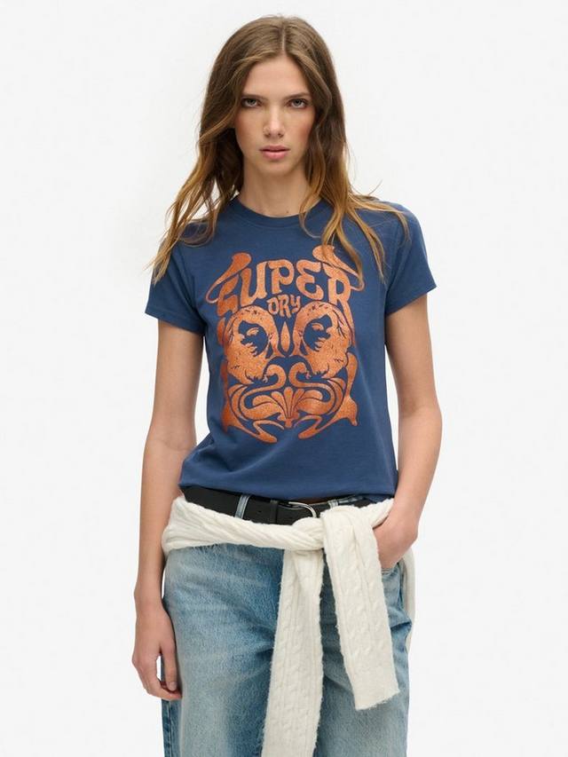 

Футболка из поп-архива Superdry, цвет Sargasso Sea Blue