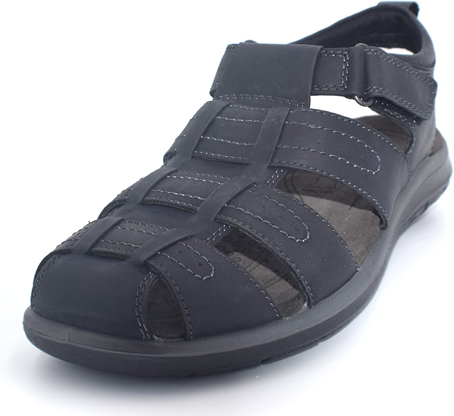 

NEKTA /ke'nekt/, мужские кожаные сандалии для рыбалки, черный