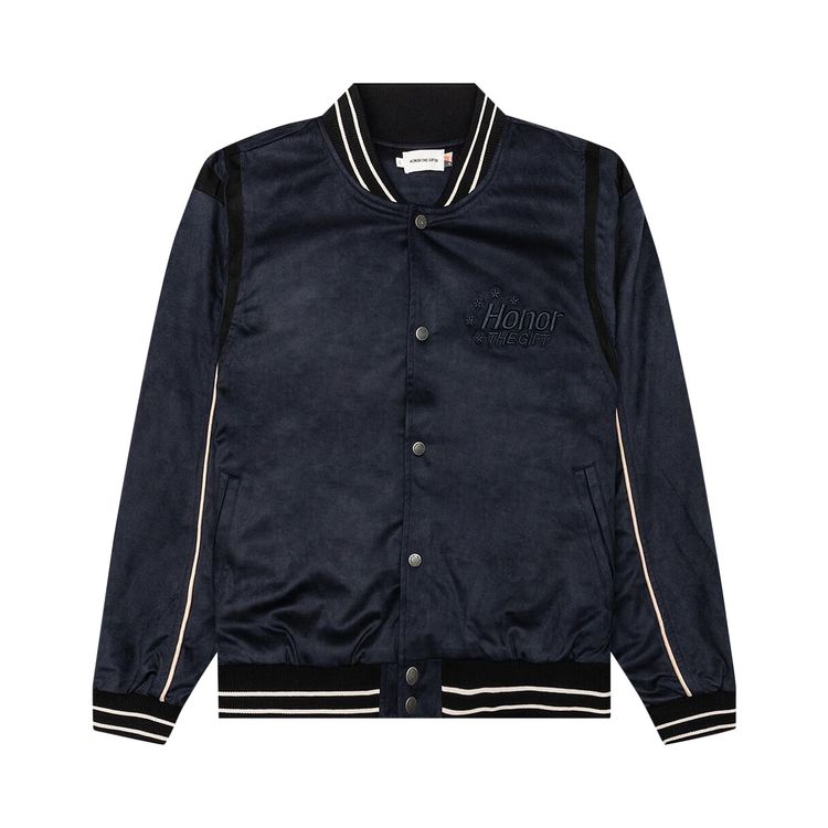 

Куртка Honor The Gift Oil Head Varsity Jacket 'Navy', синий
