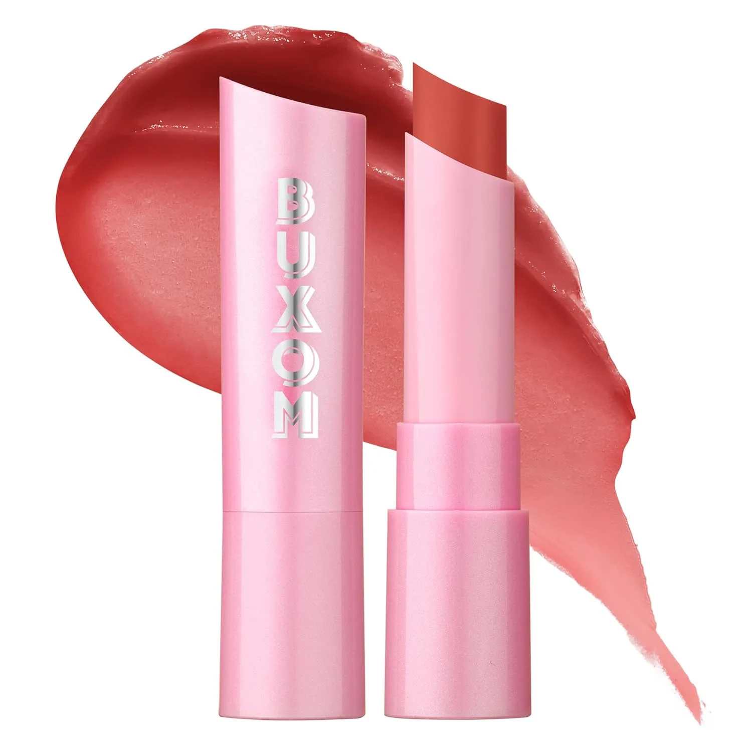Buxom Full-On Plumping Lip Glow Balm, тонирующий бальзам для губ, увлажняющее и питательное средство для губ с гиалуроновой кислотой и маслом ши, не тестируется на животных., Coral Crush