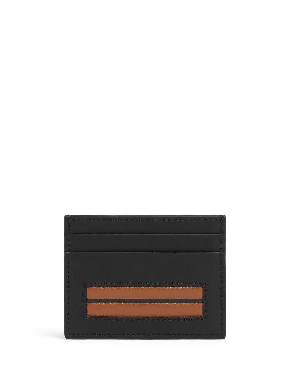 

Картхолдер с контрастными вставками Zegna, черный