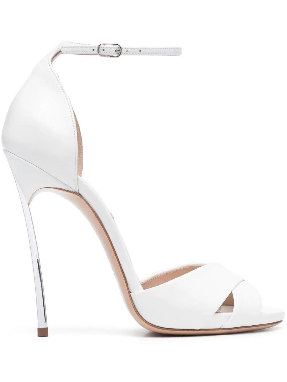 Босоножки Blade 125 Casadei, белый