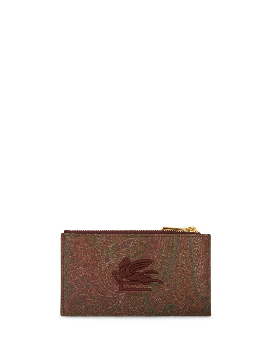 

ETRO жаккардовый кошелек с вышитым логотипом, коричневый