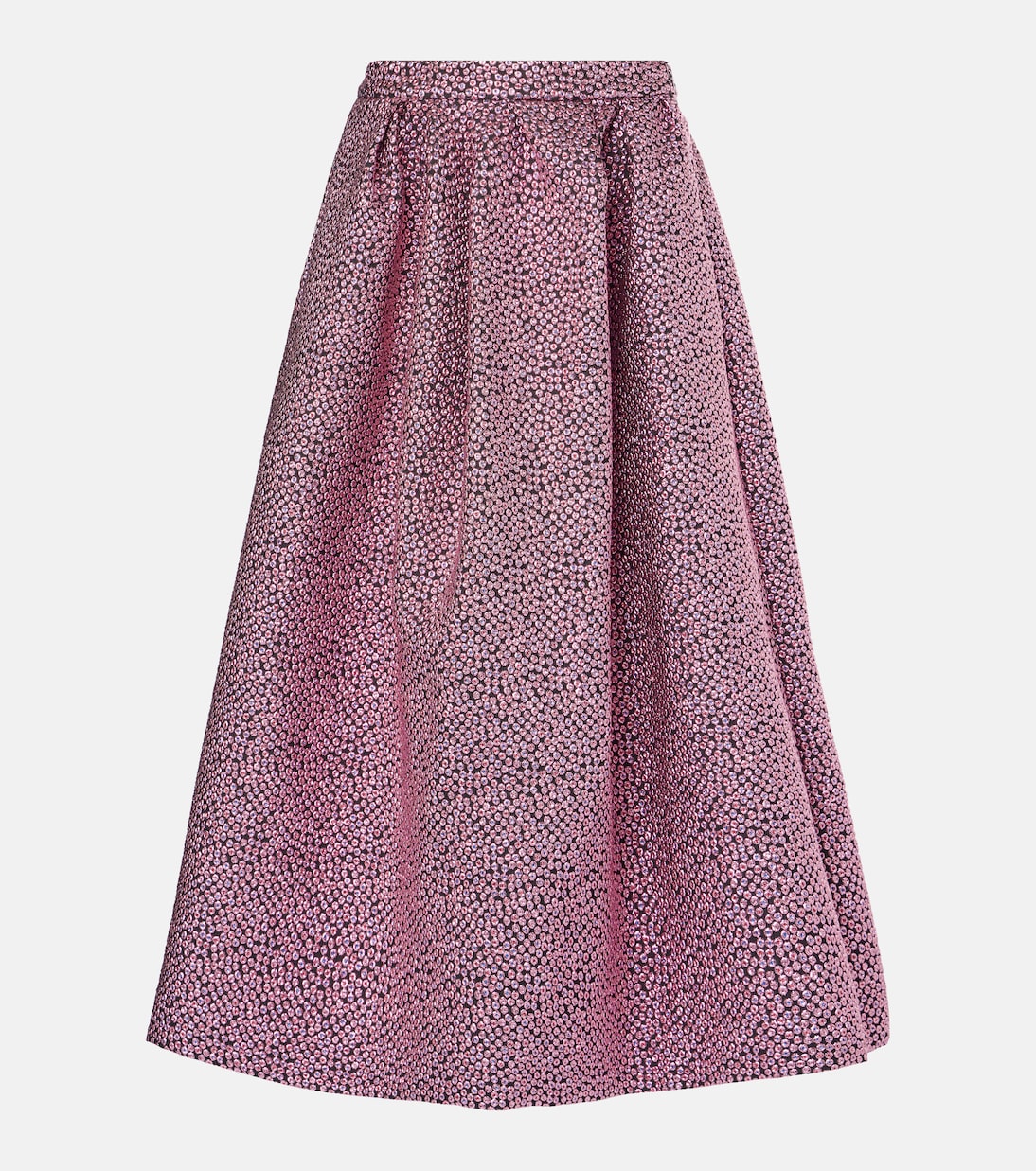 

Юбка миди Soni со складками Dries Van Noten, розовый