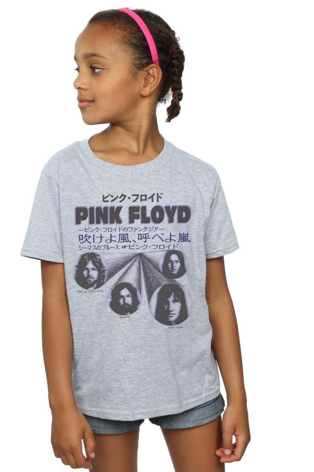 

Хлопковая футболка с чехлом Pink Floyd, серый