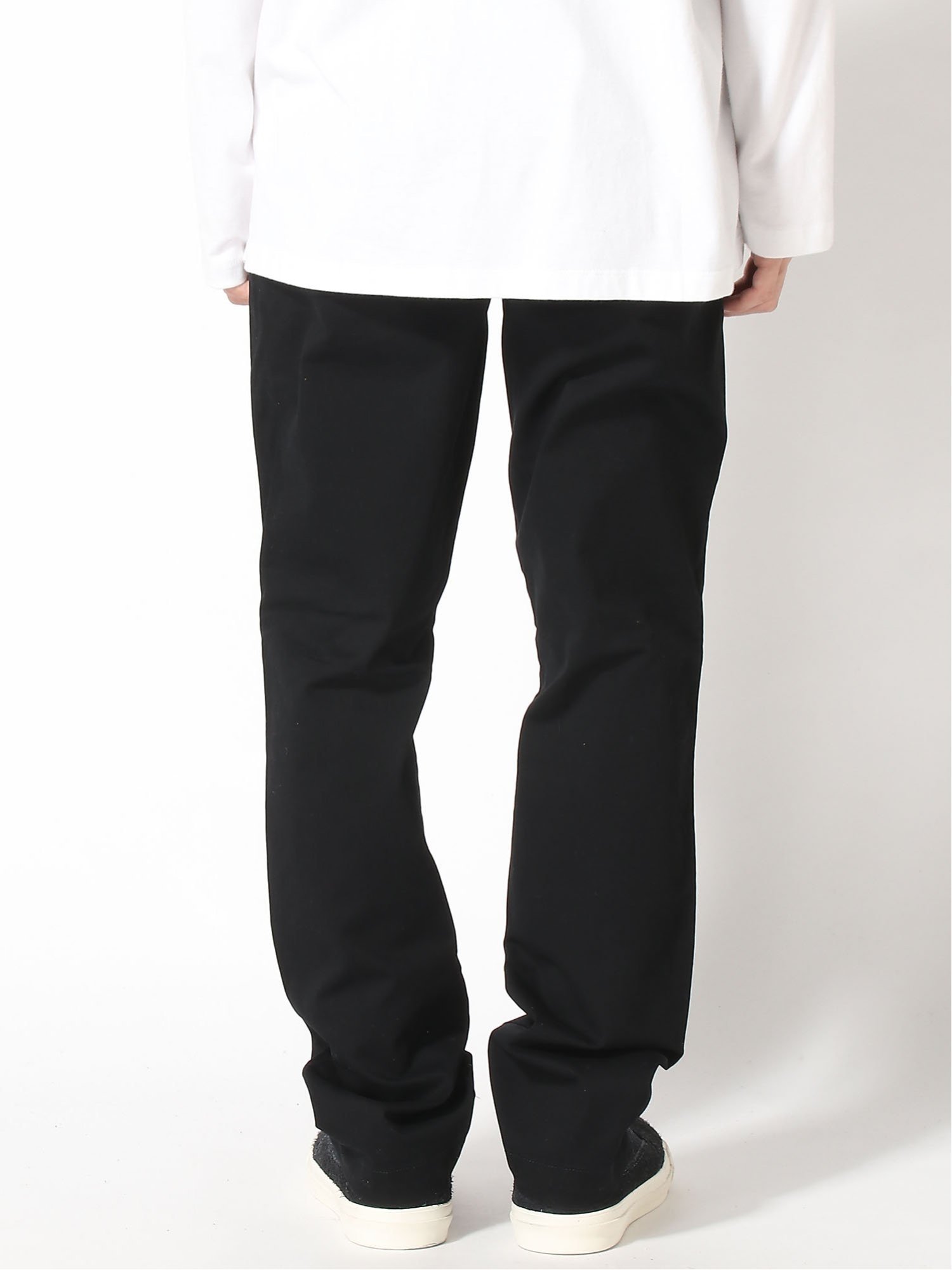 Брюки Gapflex Essential Khaki Straight Fit Gap, TRUE_BLACK — фото 4