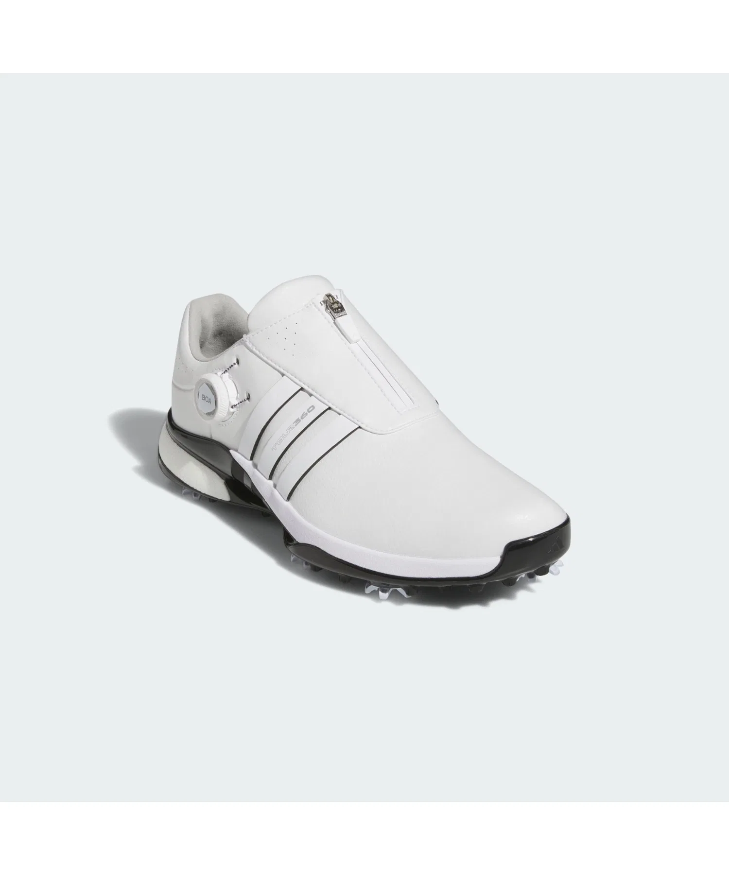 Мужские кроссовки для гольфа adidas TOUR360 24 BOA чёрные с белым — фото 3