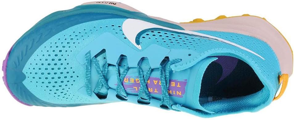 Мужские беговые кроссовки Nike, белый/синий/бирюзовый/золотой — фото 4