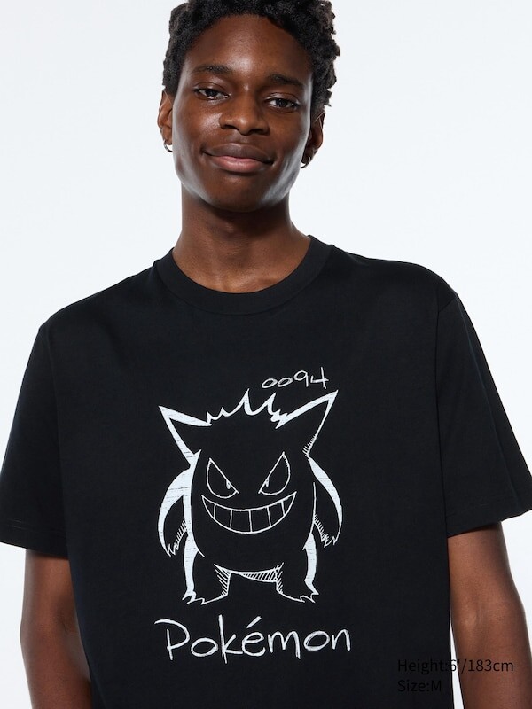 

Футболка с графическим изображением pokémon ut Uniqlo, черный