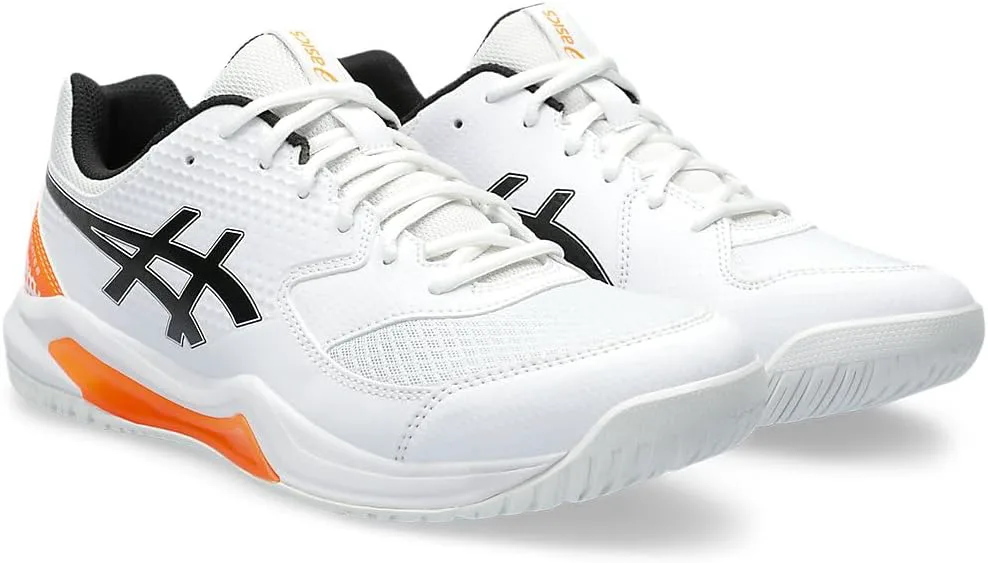 Мужские кроссовки ASICS Gel-Dedicate 8 для пинг-понга, белый/оранжевый — фото 3