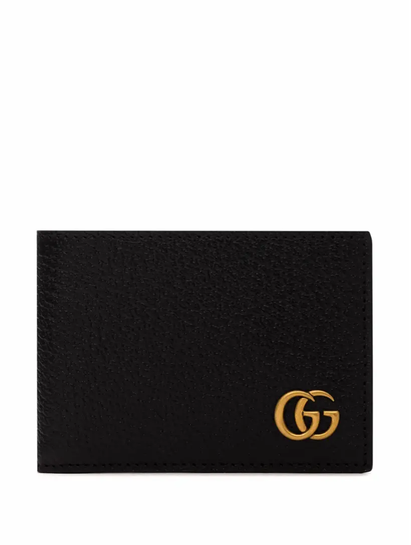 

Кожаное портмоне GG Marmont Gucci, черный