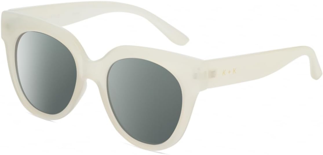 

Солнцезащитные очки Calabria K+K JAMIE круглые поляризованные женские дизайнерские солнцезащитные очки, модные солнцезащитные очки, стильные и элегантные, с защитой от УФ-излучения, Milky Beige Crystal