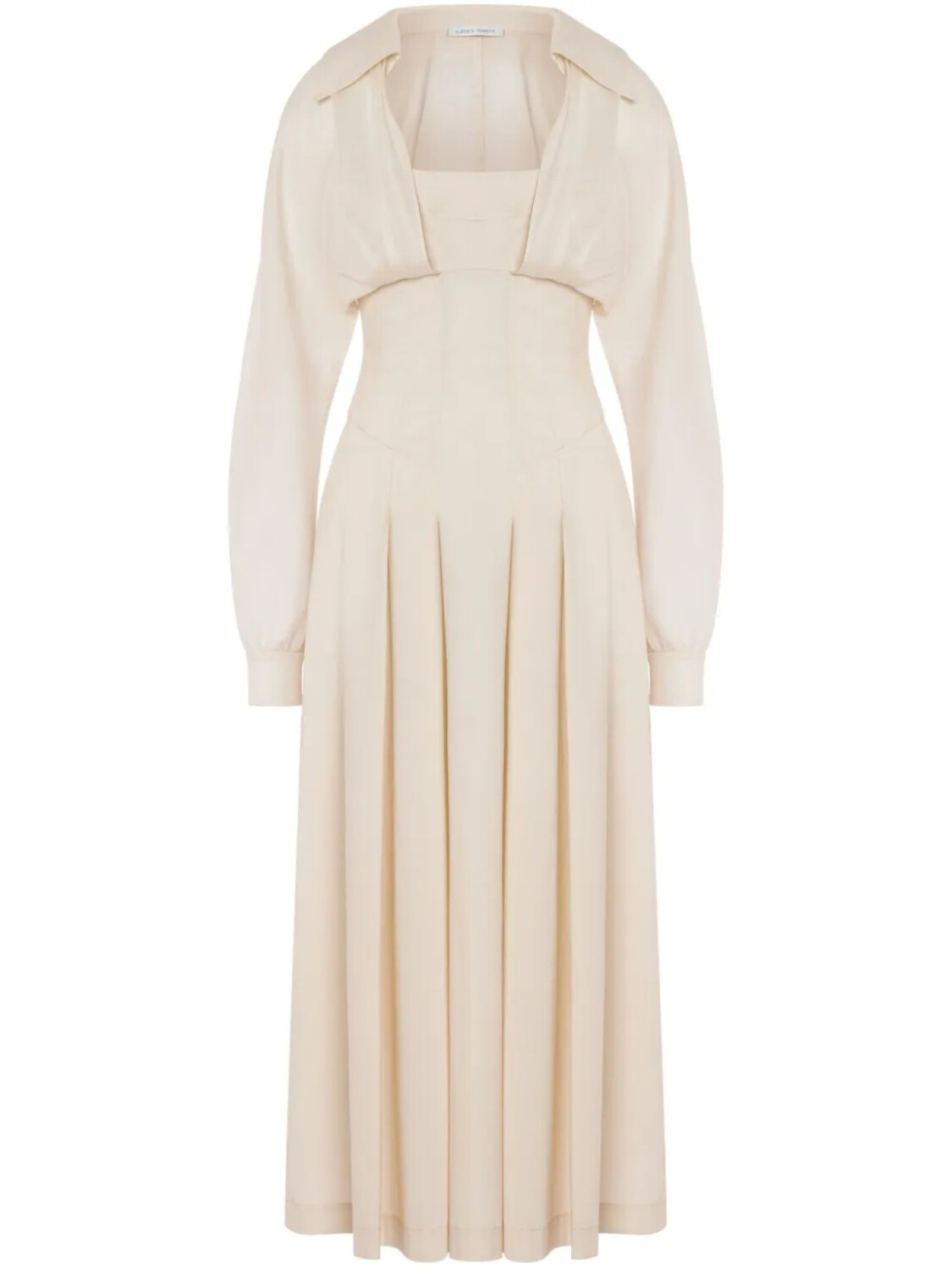 

Alberta Ferretti многослойное платье макси, нейтральный