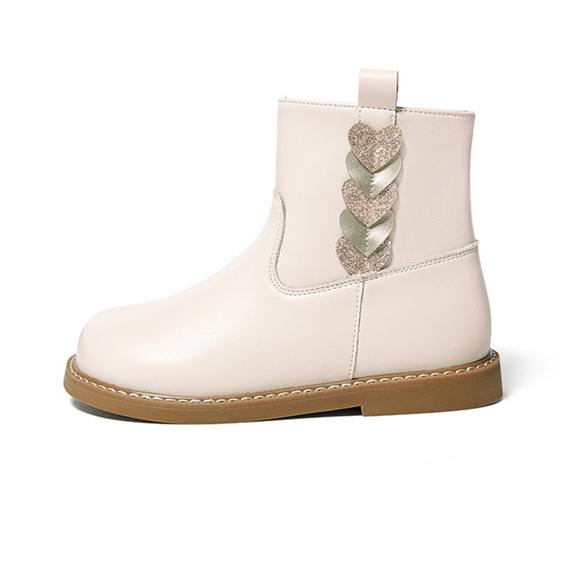 

Детские ботинки с низкой посадкой Sparkling Heart, устойчивые к истиранию и термическому воздействию Snoffy, слоновая кость