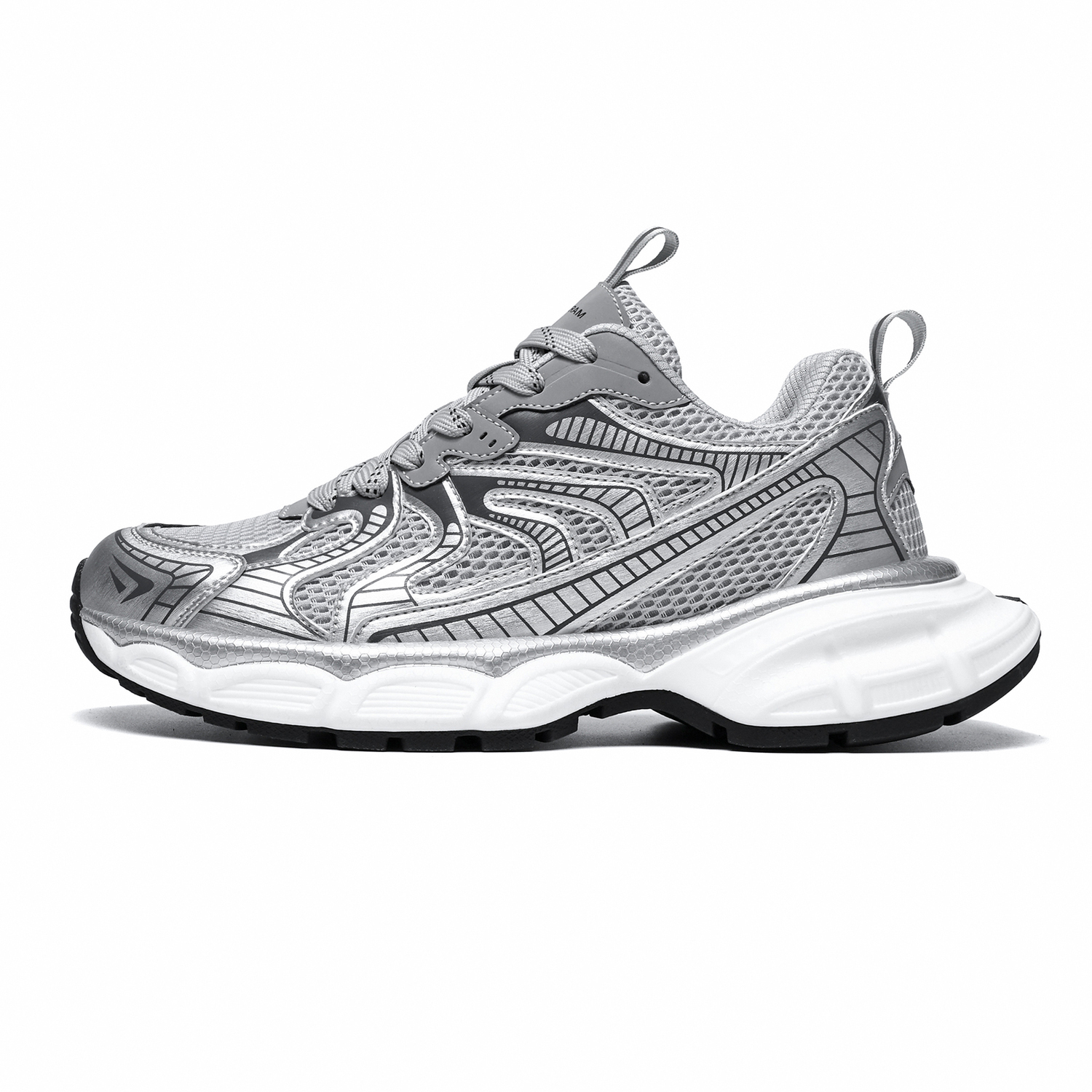 

FACKRAM Мужские низкие массивные кроссовки Vintage Silver, цвет Vintage Silver