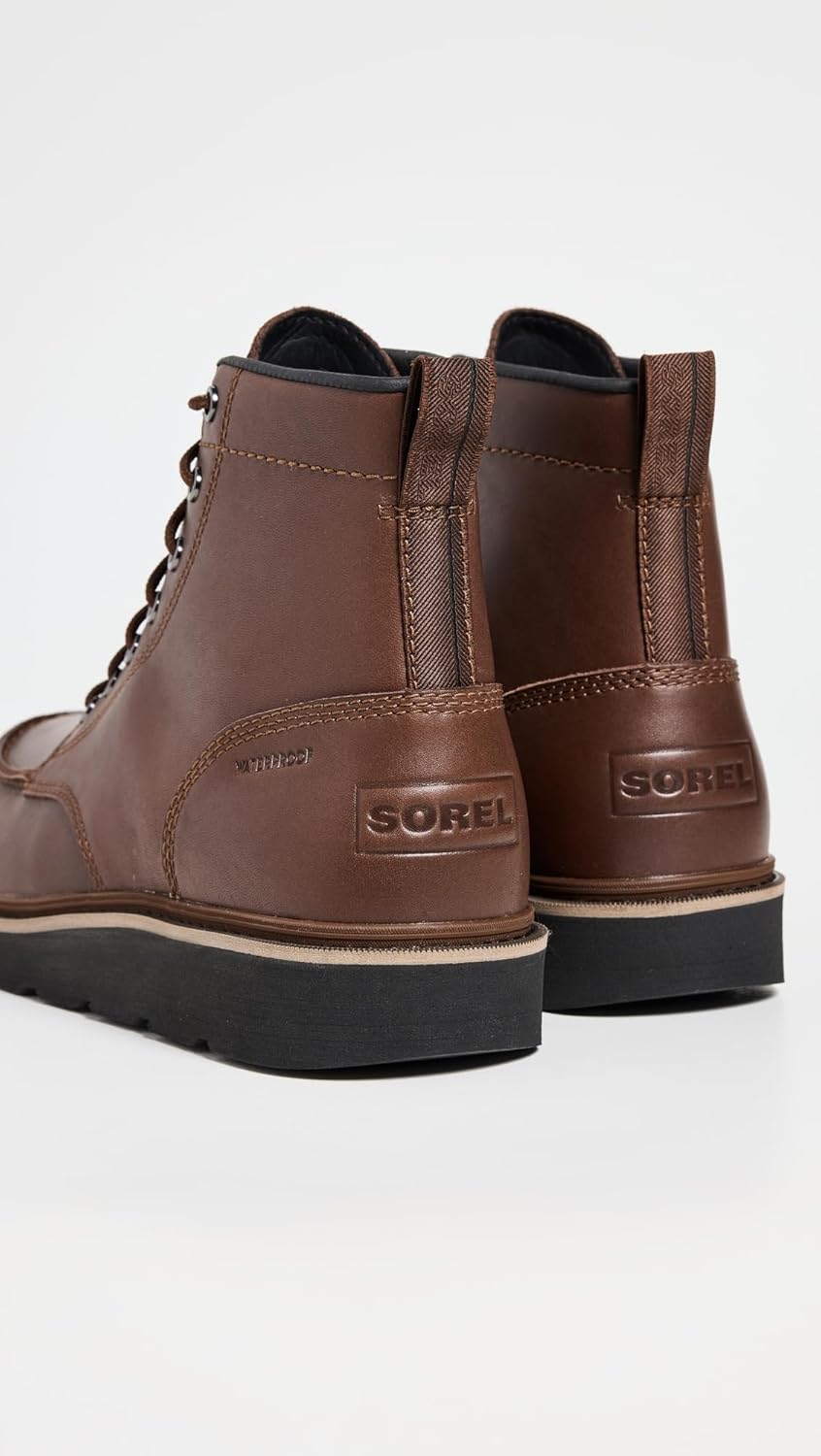 Мужские водонепроницаемые ботинки SOREL Slabtown 62 Moc, черный — фото 3
