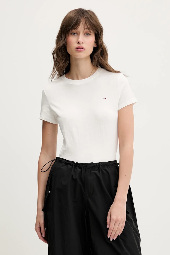 

Хлопковая футболка 2 шт Tommy Jeans, белый