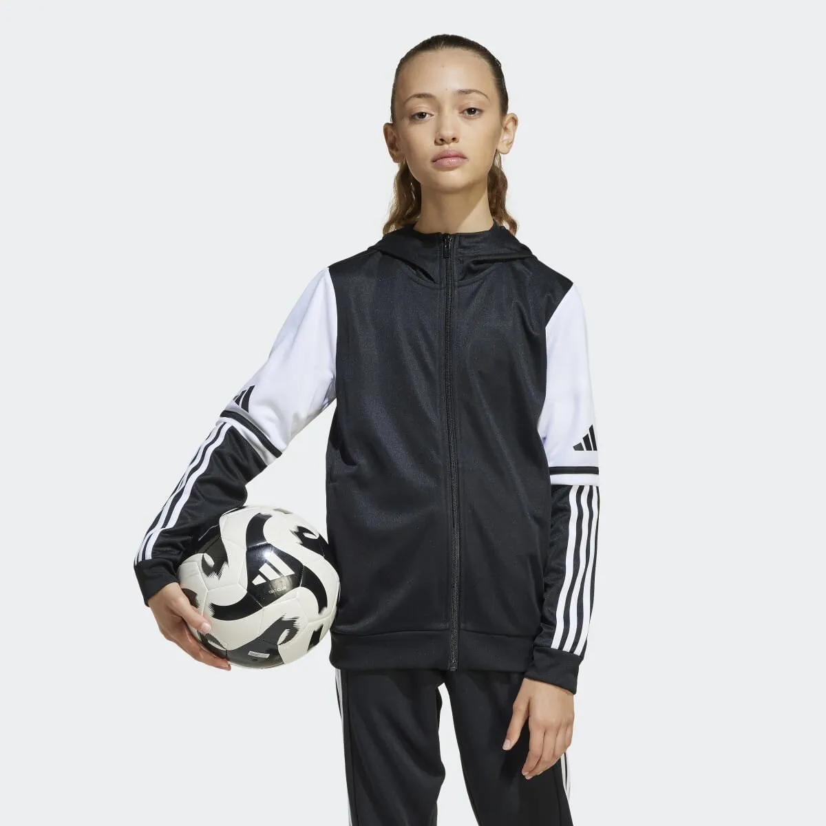 Детская толстовка с капюшоном Adidas Squadra 25, черный