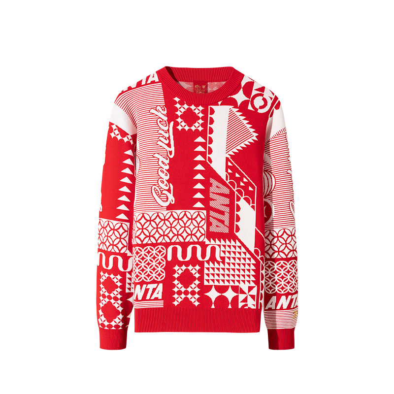 

ANTA Джемпер Life Collection унисекс насыщенный красный/бежевый