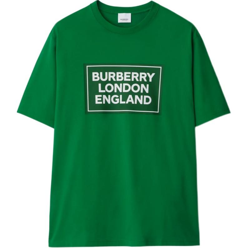 

Футболка с логотипом London England Burberry, зеленая