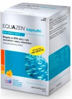 

Equazen, Масло вечерней примулы EPA, 240 капсул.