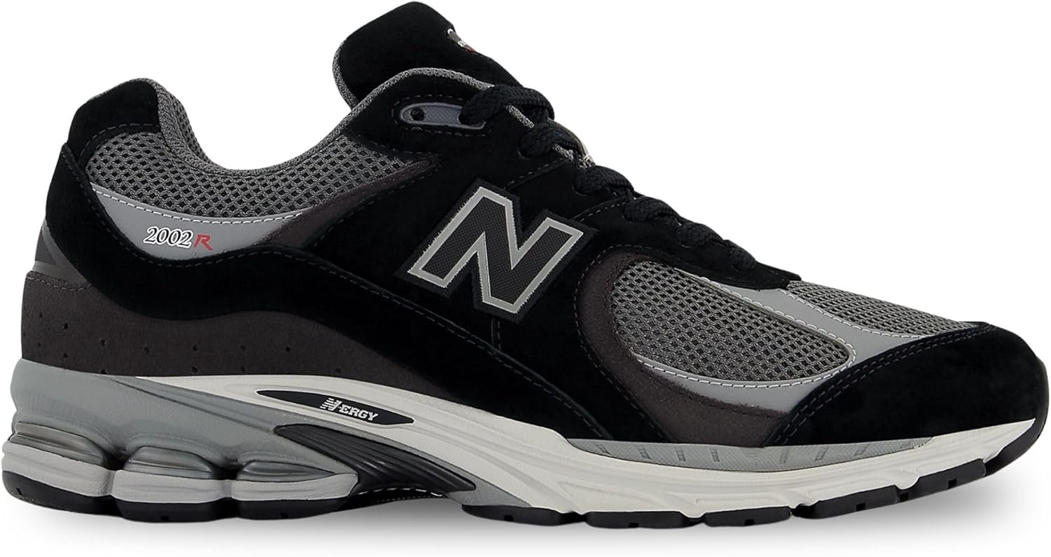 Мужские кроссовки New Balance 2002R, Black Castlerock Grey — фото 2