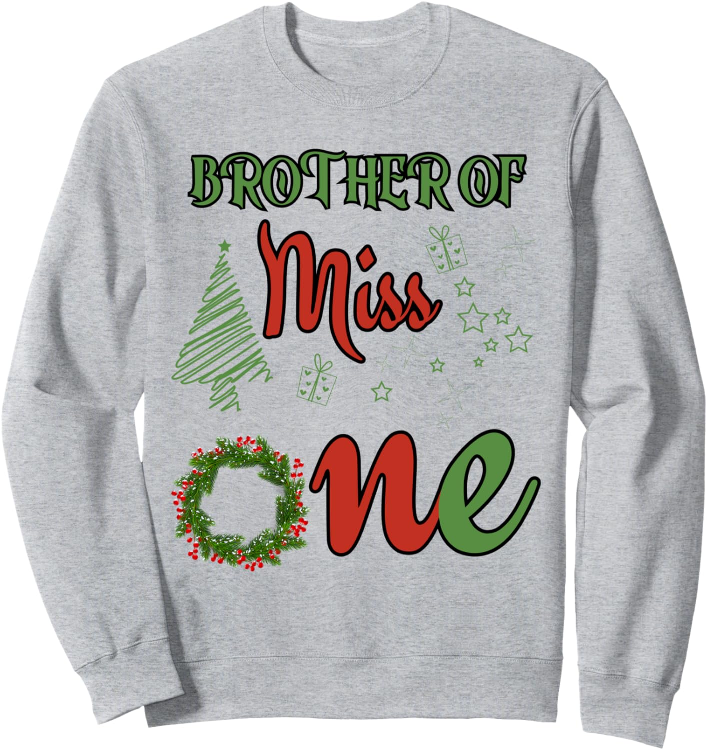 

Толстовка для вечеринки в честь первого дня рождения младшей дочери на Рождество Family Look Christmas Theme Party Decoration Gifts, серый